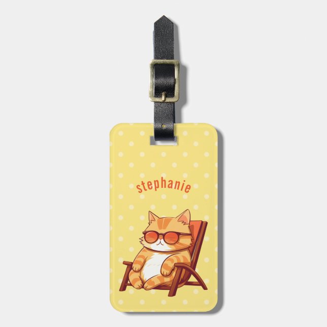 Cat Luggage Tags (Front Vertical)