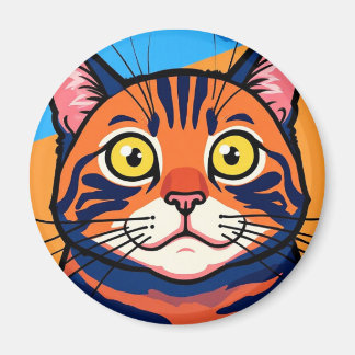 Cat, Mackerel, Domestic cat Magnet