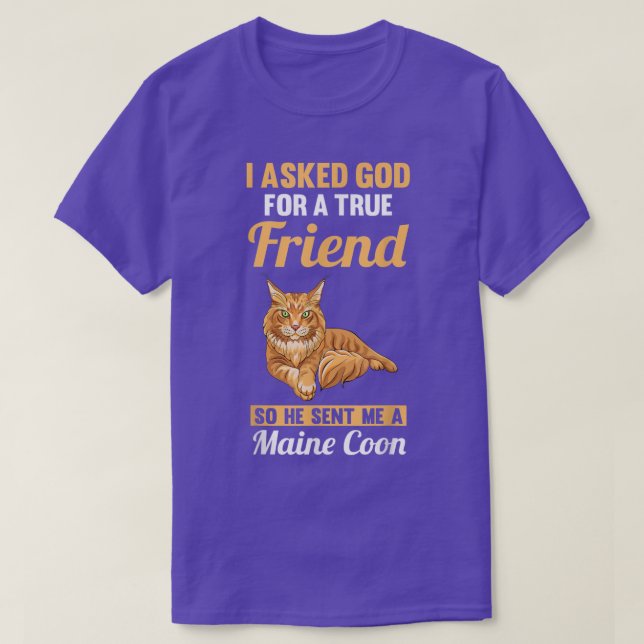 Cat Maine Coon  T-Shirt (Design Front)