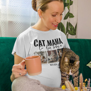 Cat Mama 3 Photo Collage T-Shirt