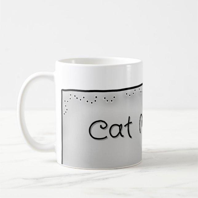 Cat Mama Cat Chomping  Coffee Mug (Left)