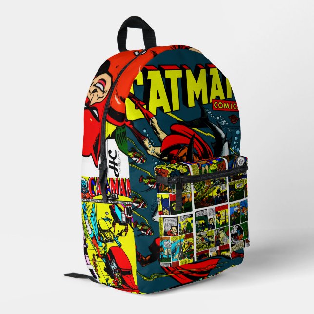 Cat-Man Comics Backpack  (Back Corner Left)