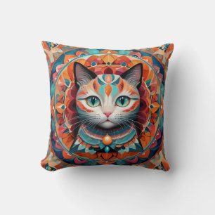 Cat Mandala Cushion