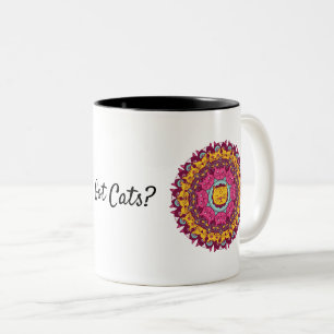 Cat Mandala Got Cats? Two-Tone Coffee Mug