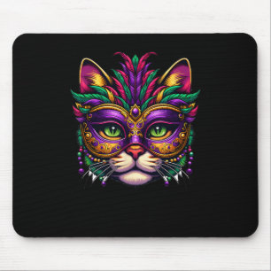 Cat Mardi Gras For Women Girls Cat Lover New Orlea Mouse Pad