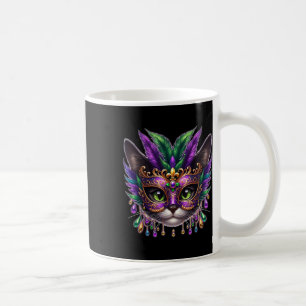 Cat Mask Mardi Gras New Orleans Carnival  Coffee Mug