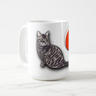 Cat Meets the Full Moon Coffee Mug