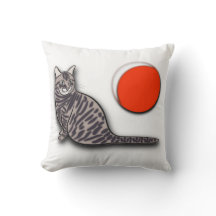 Cat Meets the Full Moon