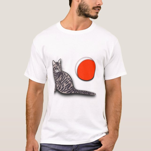 Cat Meets the Full Moon T-Shirt (Front)