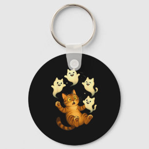 Cat Meme Funny Soky Halloween Kitty  Key Ring