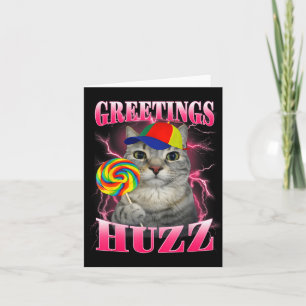 Cat Meme Greetings Huzz Funny Lollipop Card