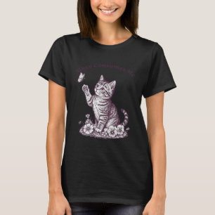 Cat Meme Rage Consumes Me Funny Angry Cute Cats Ki T-Shirt
