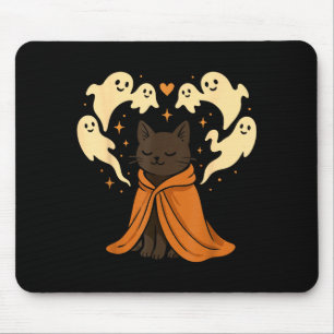 Cat Meme Soky Cute Black Halloween Mouse Pad