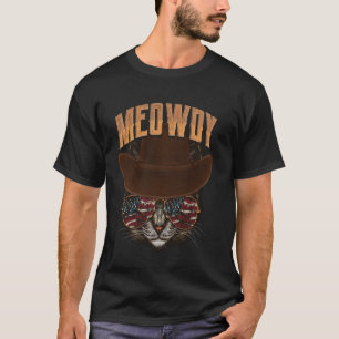 Cat Meme Texas Meowdy Western Cowboy Country Music T-Shirt