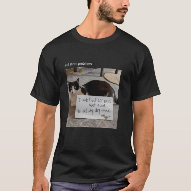 Cat Meme Tshirt Silly Cat Funny Kitty Meow Hiss Ki (Front)
