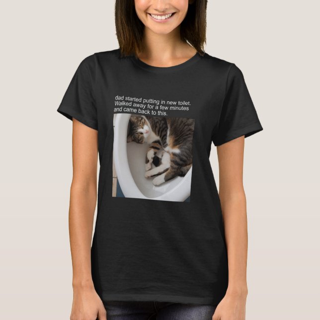 Cat Meme Tshirt Silly Cat Funny Kitty Meow Hiss Ki (Front)