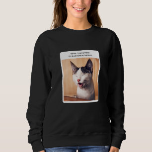 Cat Meme When I Remember Badminton Season Sweatshirt