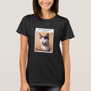 Cat Meme When Someone Brings Me Icecream T-Shirt