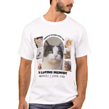 Cat Memorial 7 Photo Collage Pet Tribute Template