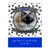 Cat Memorial Forever Remembered - Male Pet Loss