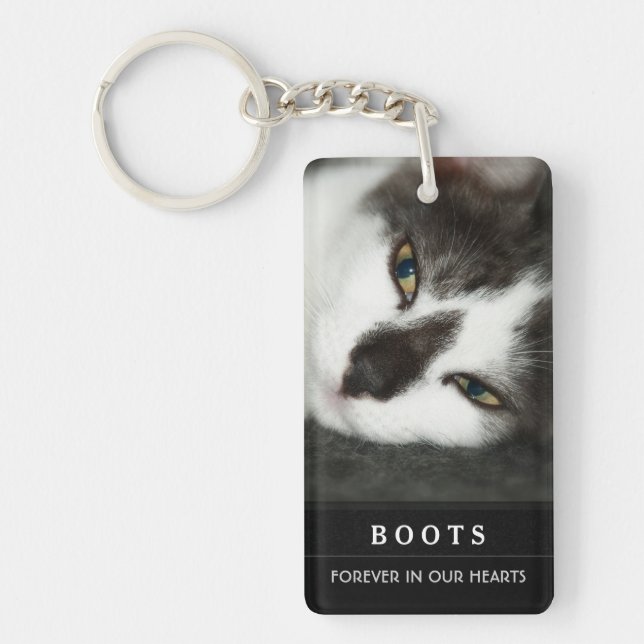 Cat Memorial KeyChain - God's Garden Poem (Front)