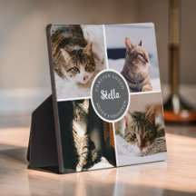 Cat Memorial Loss 4 Photo Collage Quote Keepsake