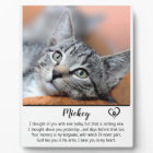 Cat Memorial- Pet Loss Keepsake Gift- Cat Sympathy