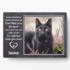 Cat Memorial Pet Loss Paw Print Heart Photo
