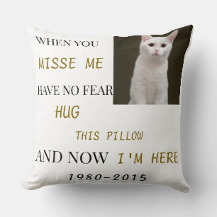 Cat Memorial Pillow – Forever in Our Hearts