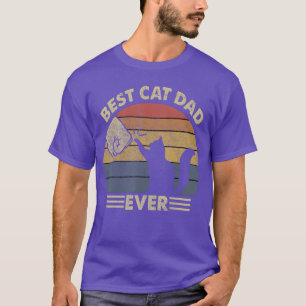 Cat Men Best Cat Dad Ever Funny Cat Lover Gift boy T-Shirt