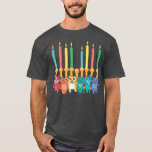 Cat Menorah Hanukkah Chanukah Pajama Costume For J T-Shirt<br><div class="desc">Cat Menorah Hanukkah Chanukah Pajama Costume For Jewish  .</div>