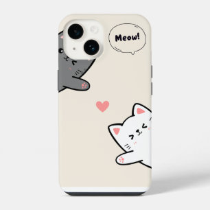 CAT MEOW DESIGN PHONE COVER