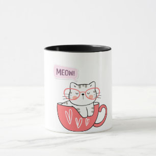 cat meow in a cup