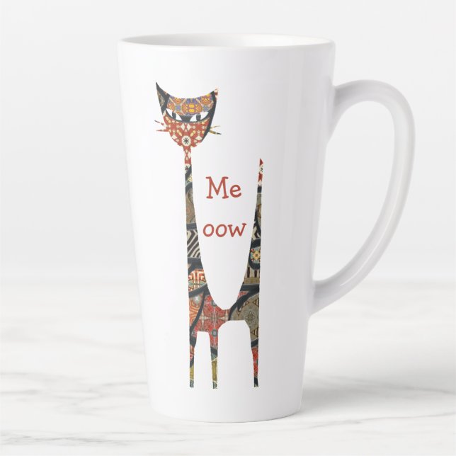 Cat Meow Latte Mug (Right)