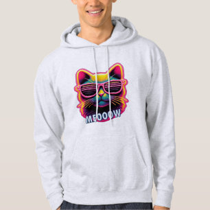 Cat Meow with sunglasses T-Shirt Hoodie