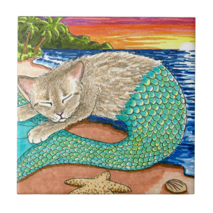 Cat Mermaid 23 Tile