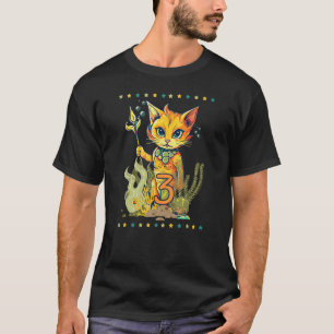 Cat Mermaid 3rd Birthday Birthday Party for 3 Year T-Shirt