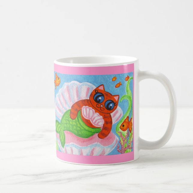 Cat Mermaid Coffee Mug (Right)