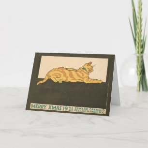 Cat Merry Xmas, 1921 Card