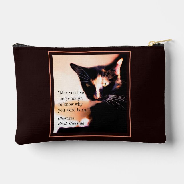Cat Messenger Print Cut Sew Bag (Back)