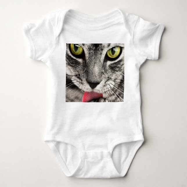 Cat Miau Baby Bodysuit (Front)