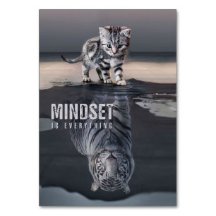 Cat Mindset Is Everything Table Number
