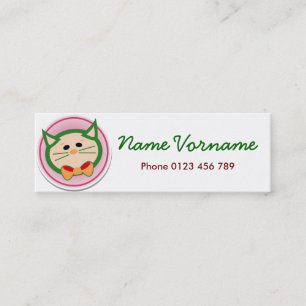 cat mini business card