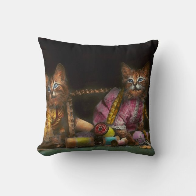 Cat - Mischief makers 1915 Cushion (Front)