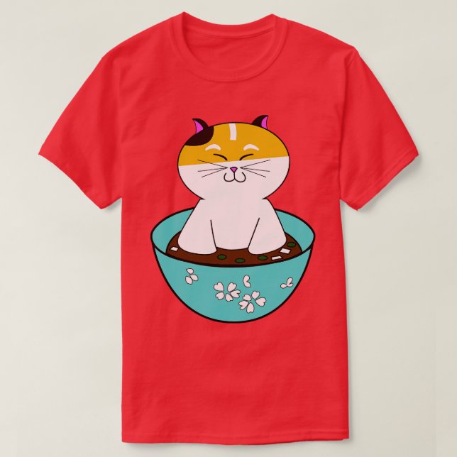 Cat Miso Cat  T-Shirt (Design Front)
