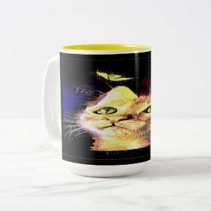 Cat Models: Luna 01-03 Two-Tone Coffee Mug