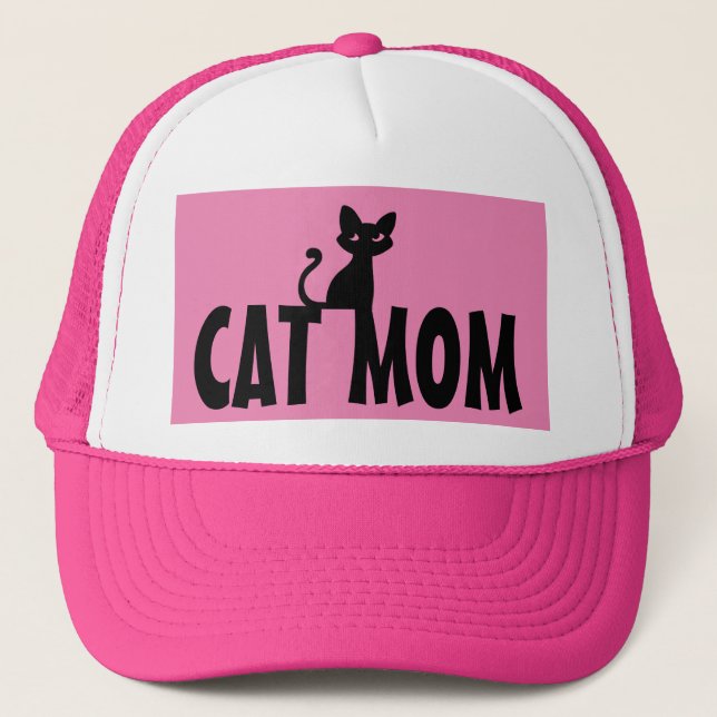CAT MOM BALL CAP HAT (Front)