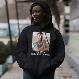 Cat Mom Black White Quote Family Custom Pet Photo Hoodie