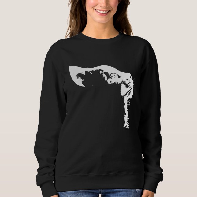 Cat Mom Cat   Graphic Cat Sweatshirt (Front)