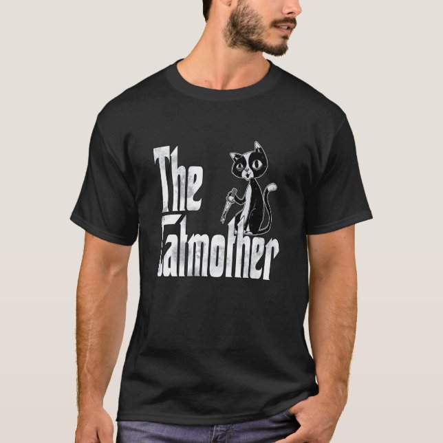 Cat Mom Catmother Crazy Knife Cat Mother Kitty Mom T-Shirt (Front)